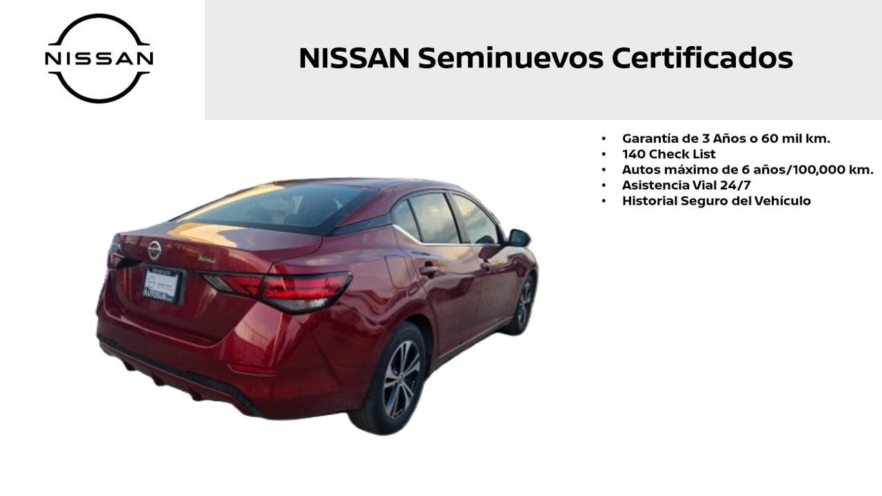 2023 Nissan Sentra ADVANCE L4 2.0L 145 CP 4 PUERTAS AUT BA AA