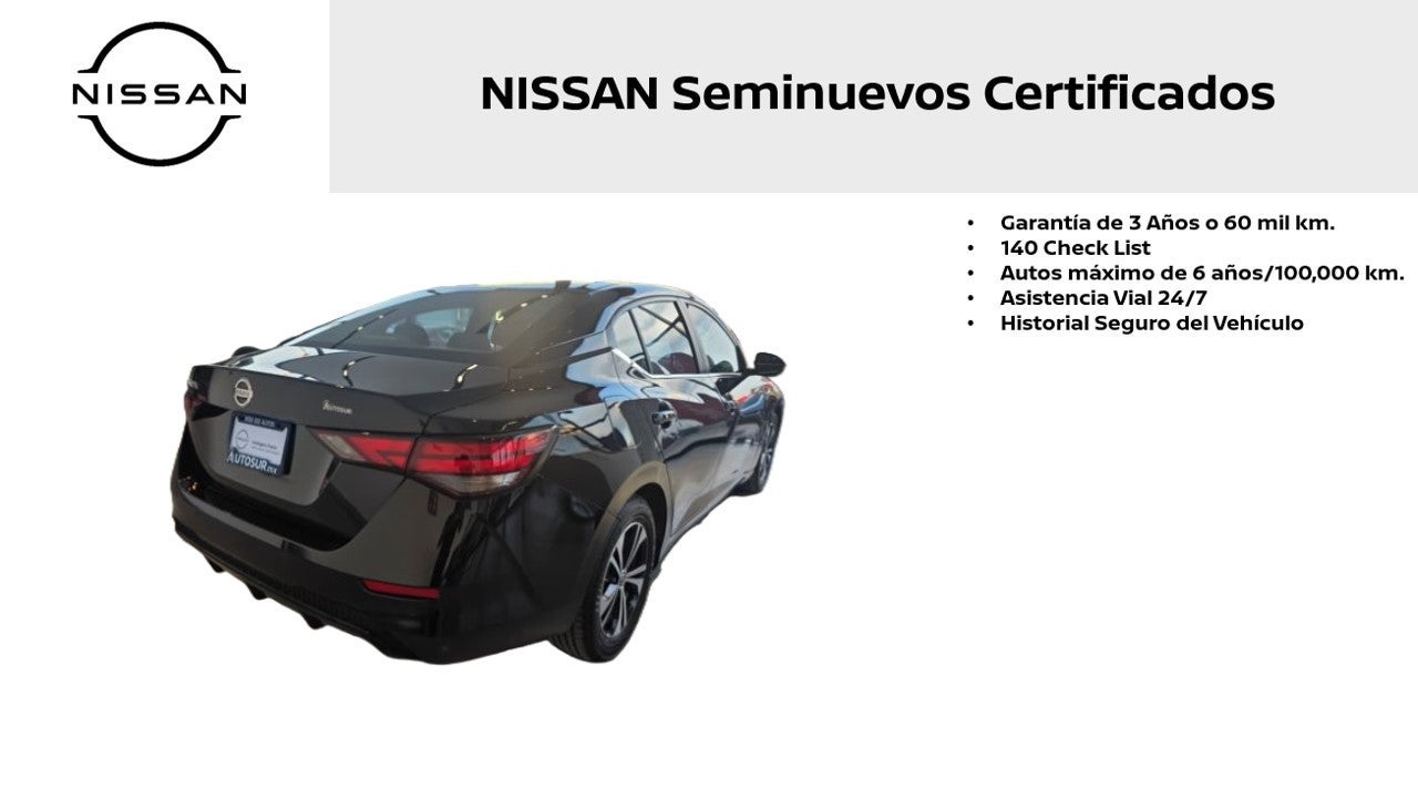 2023 Nissan Sentra ADVANCE L4 2.0L 145 CP 4 PUERTAS AUT BA AA