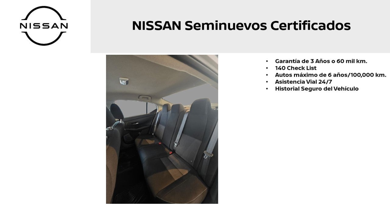 2023 Nissan Sentra ADVANCE L4 2.0L 145 CP 4 PUERTAS AUT BA AA