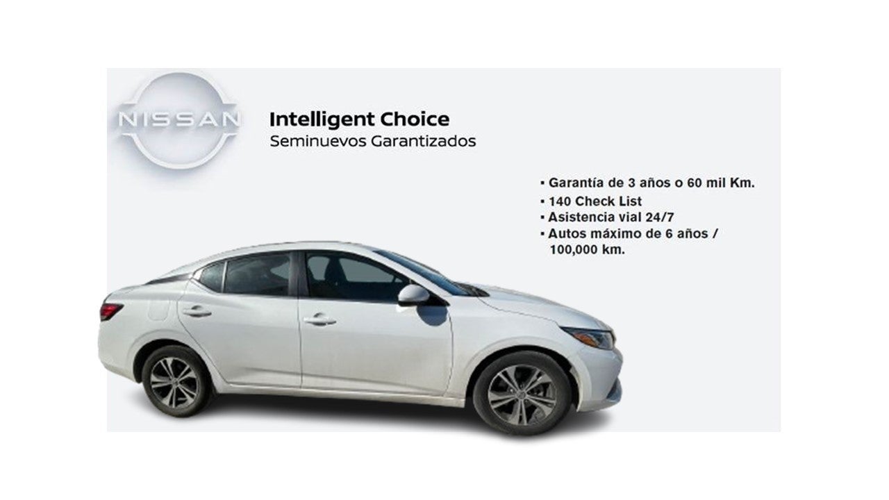 2023 Nissan Sentra SENSE L4 2.0L 145 CP 4 PUERTAS AUT BA AA